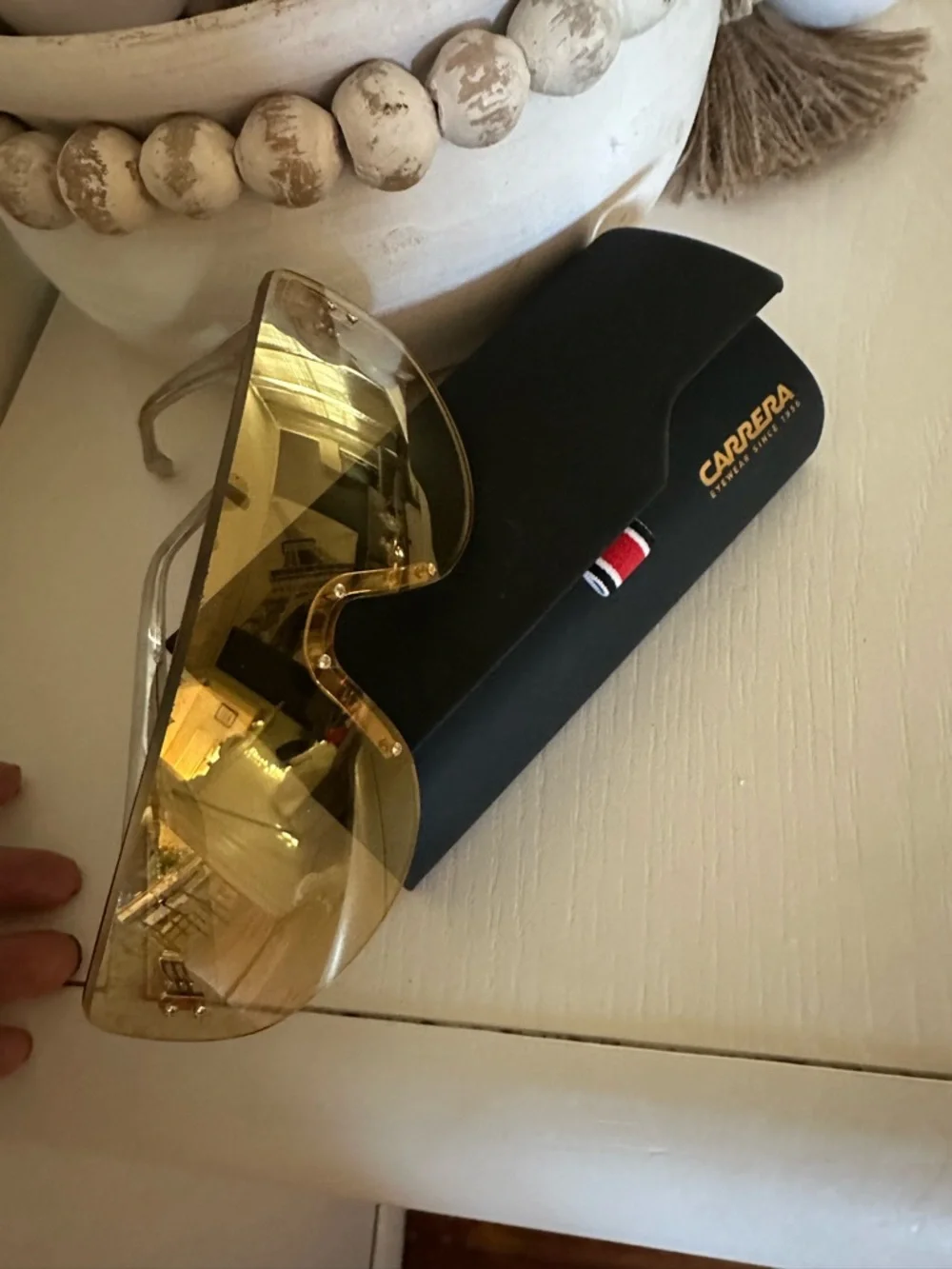 CARRERA EYE WEAR SINCE 1956Gold Mirrored Shield Visor Sunglasses - Picture 4 of 8